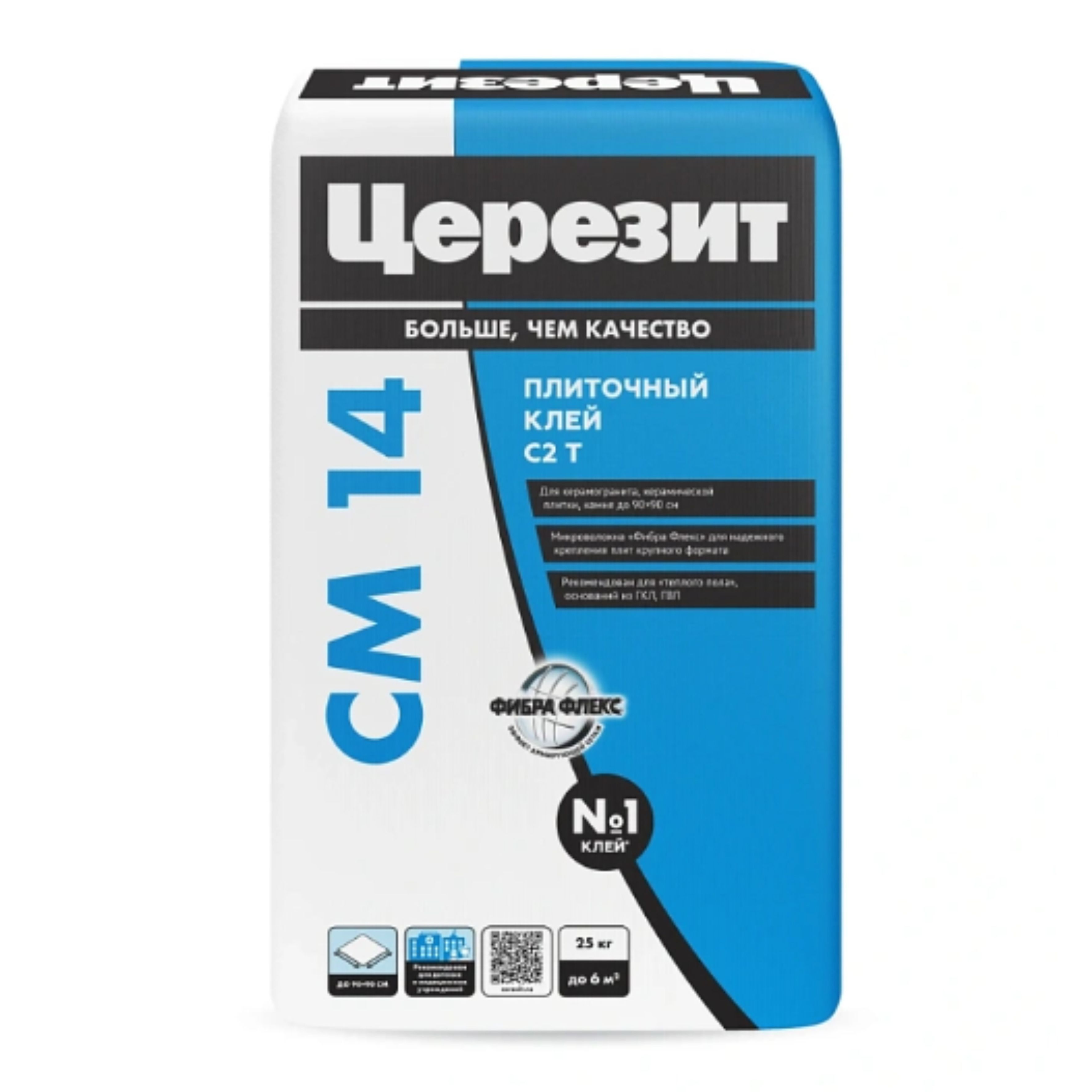 Клей для плитки и керамогранита Церезит СМ 14 Extra 25 кг