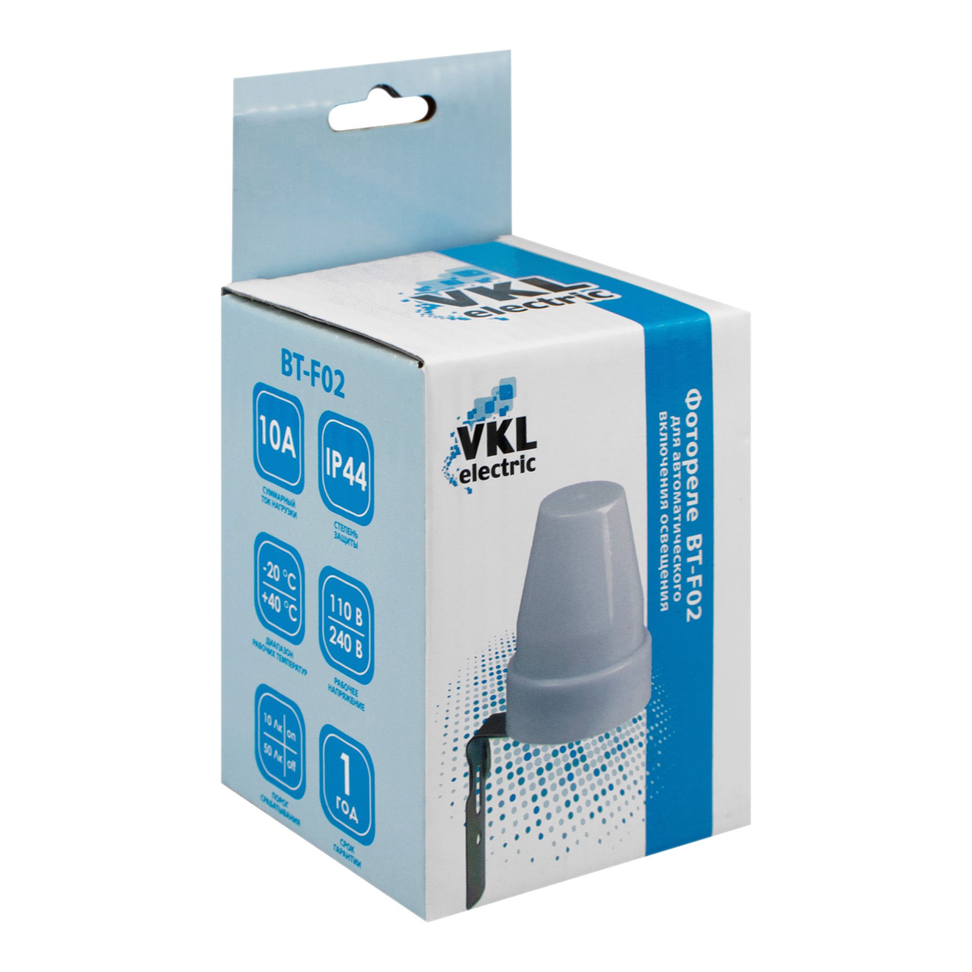 Фотореле 10А, 2200ВА IP44 (BT-F02) VKL electric
