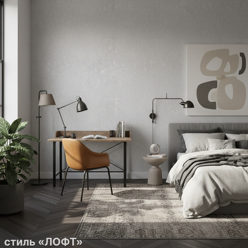Обои Green Walls Королит С50А 5051 06 серые штукатурка 1,06х10,05 м