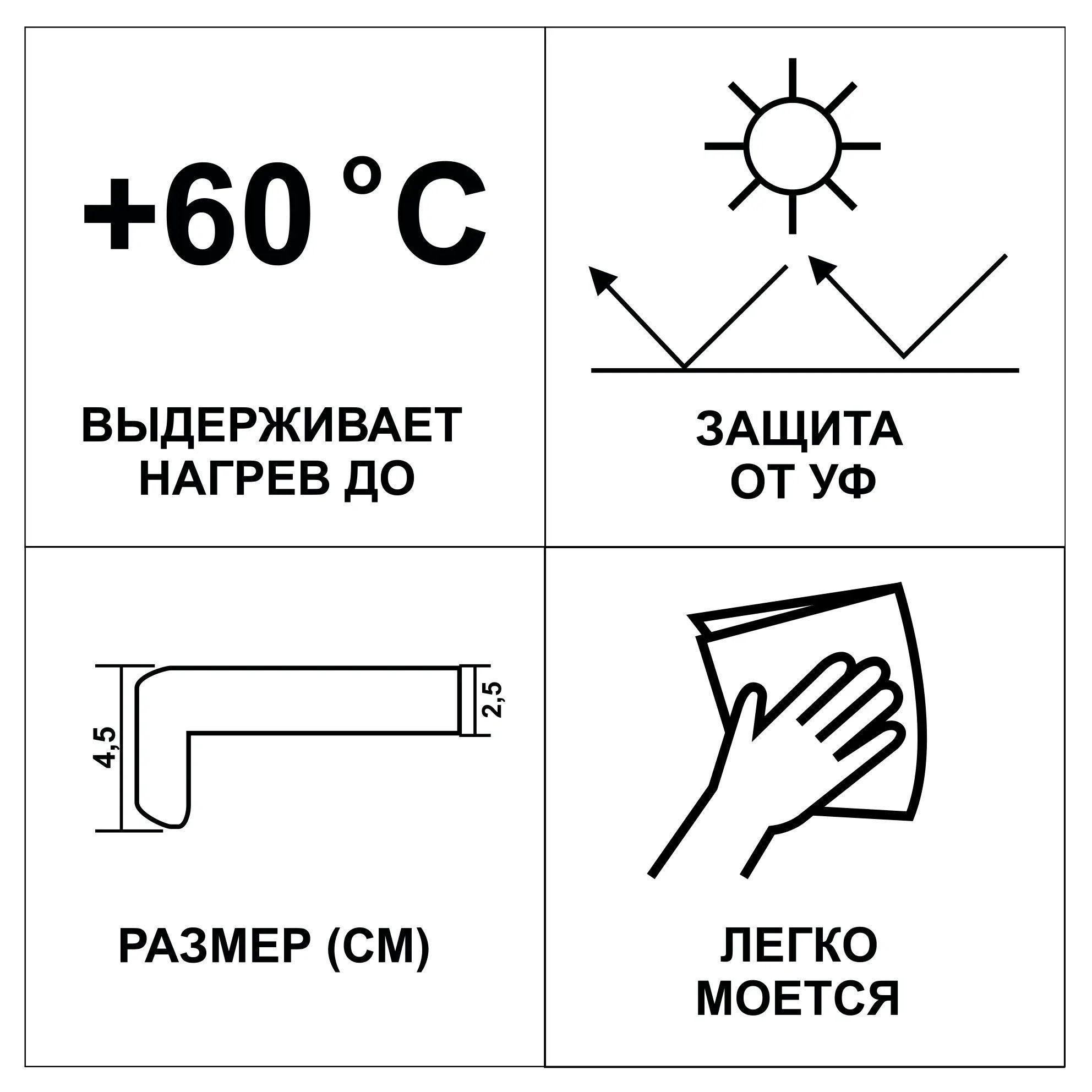 Доска подоконная ПВХ 600х1500 мм белая