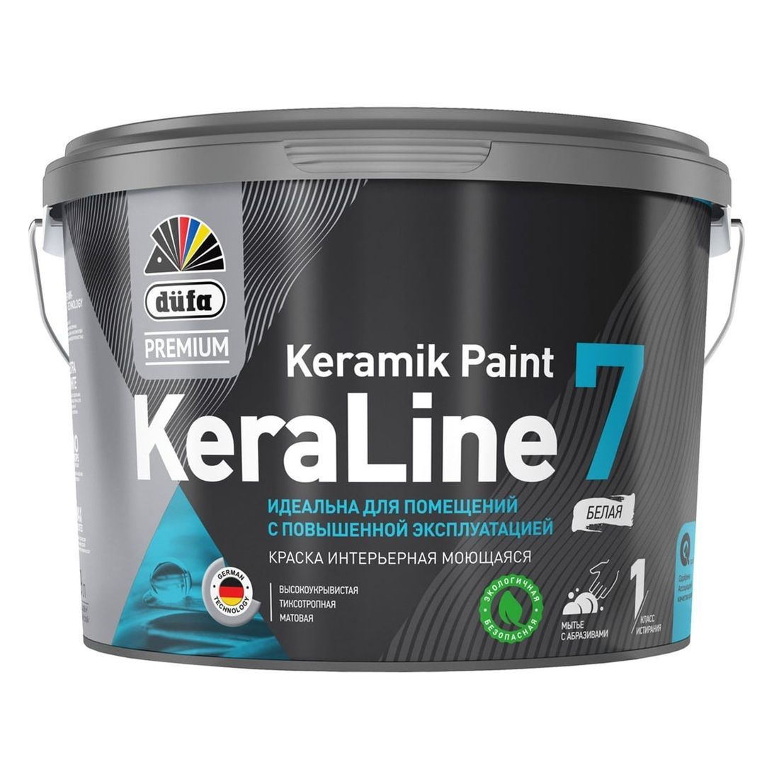 Краска ВД "DufaPremium" KeraLine  7  база3  9л