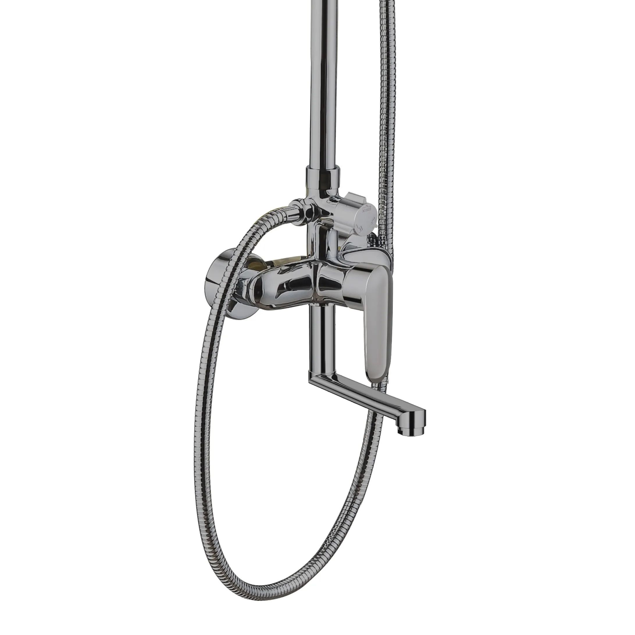 Душевая система Esko Lagos Gun Metal ST205LGGM с тропическим душем