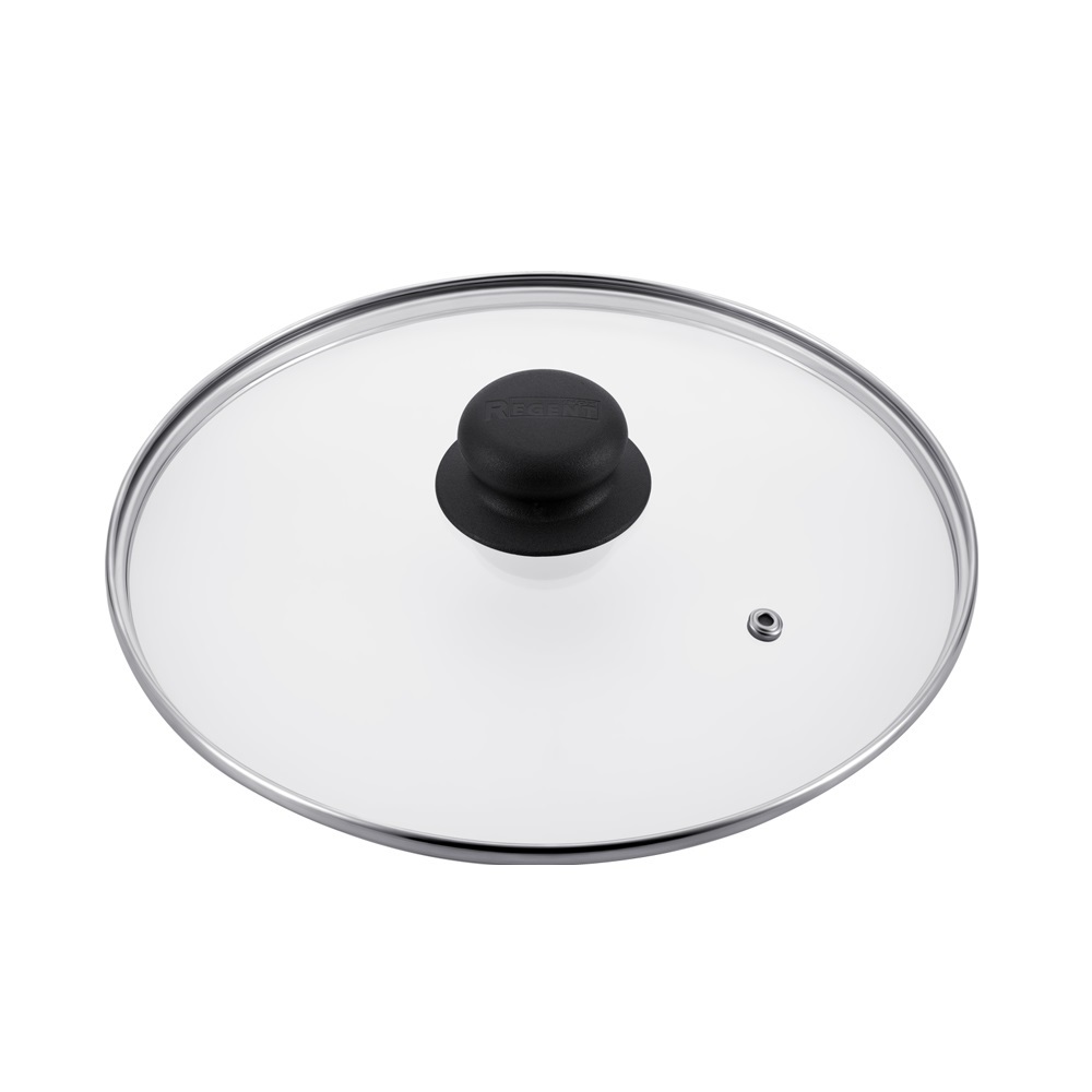 Крышка стеклянная 24 см Regent 93-LID-03-24 c металлическим ободком