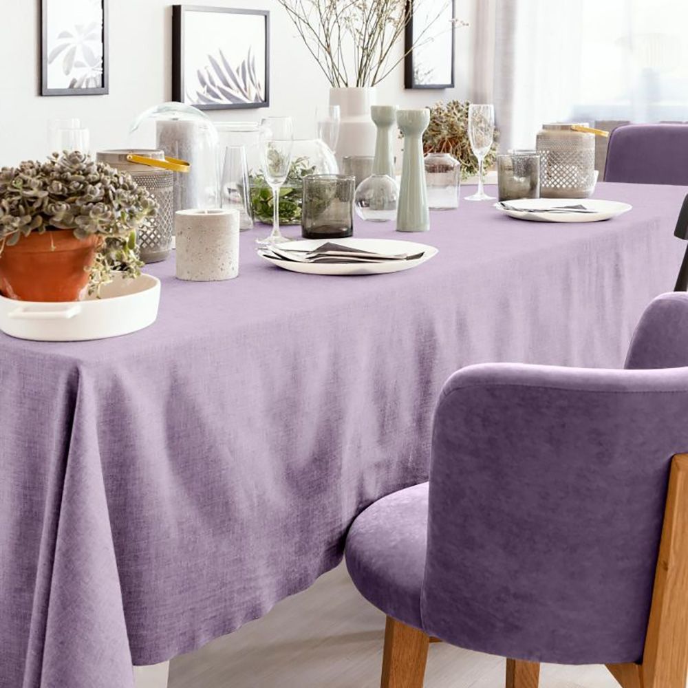 Скатерть рогожка Wenge 145х220 см рис 60008-17 Lavender арт 903