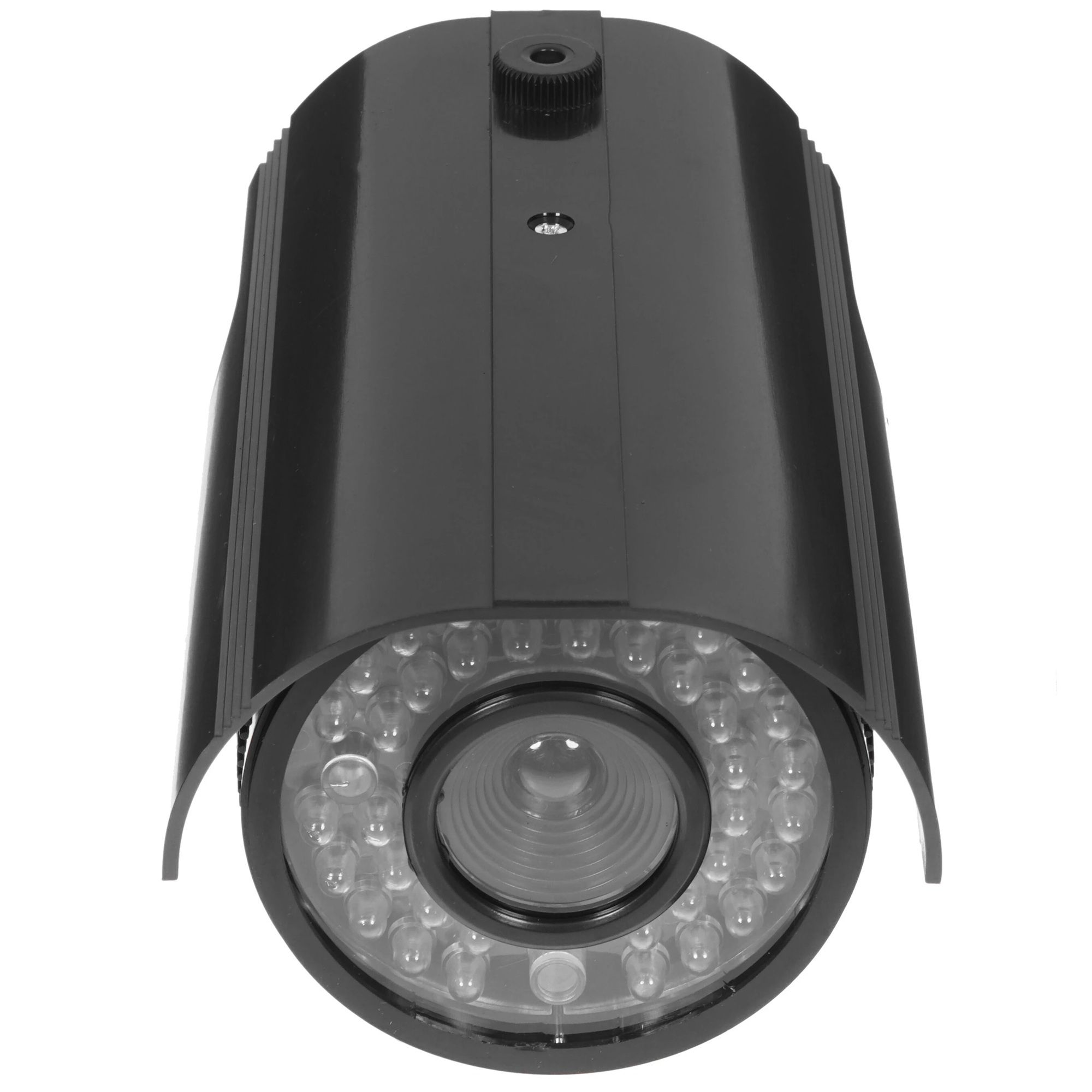 Муляж камеры уличной цилиндрической (черн.) Rexant 45-0250 (Мигающий красный светодиод (каждые 5 секунд). Питание - батарейки AА - 2шт