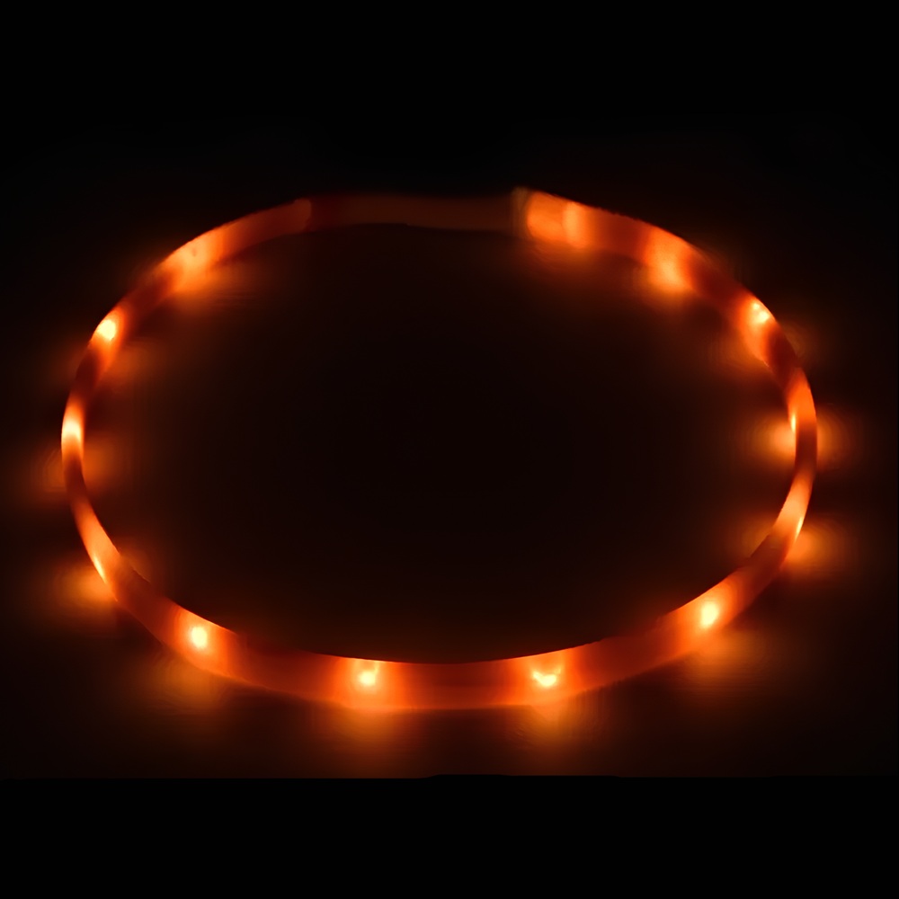 Ошейник для собак Nunbell светящийся LED 1,5х50 см микс 262669