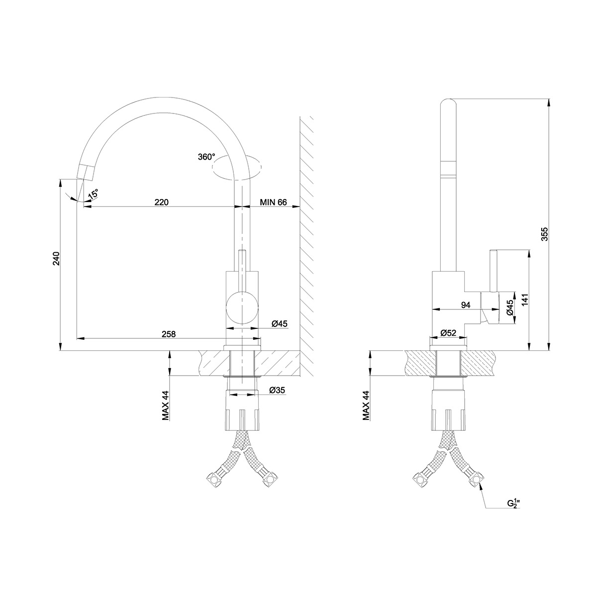 Смеситель для кухни Lemark Expert LM5078S