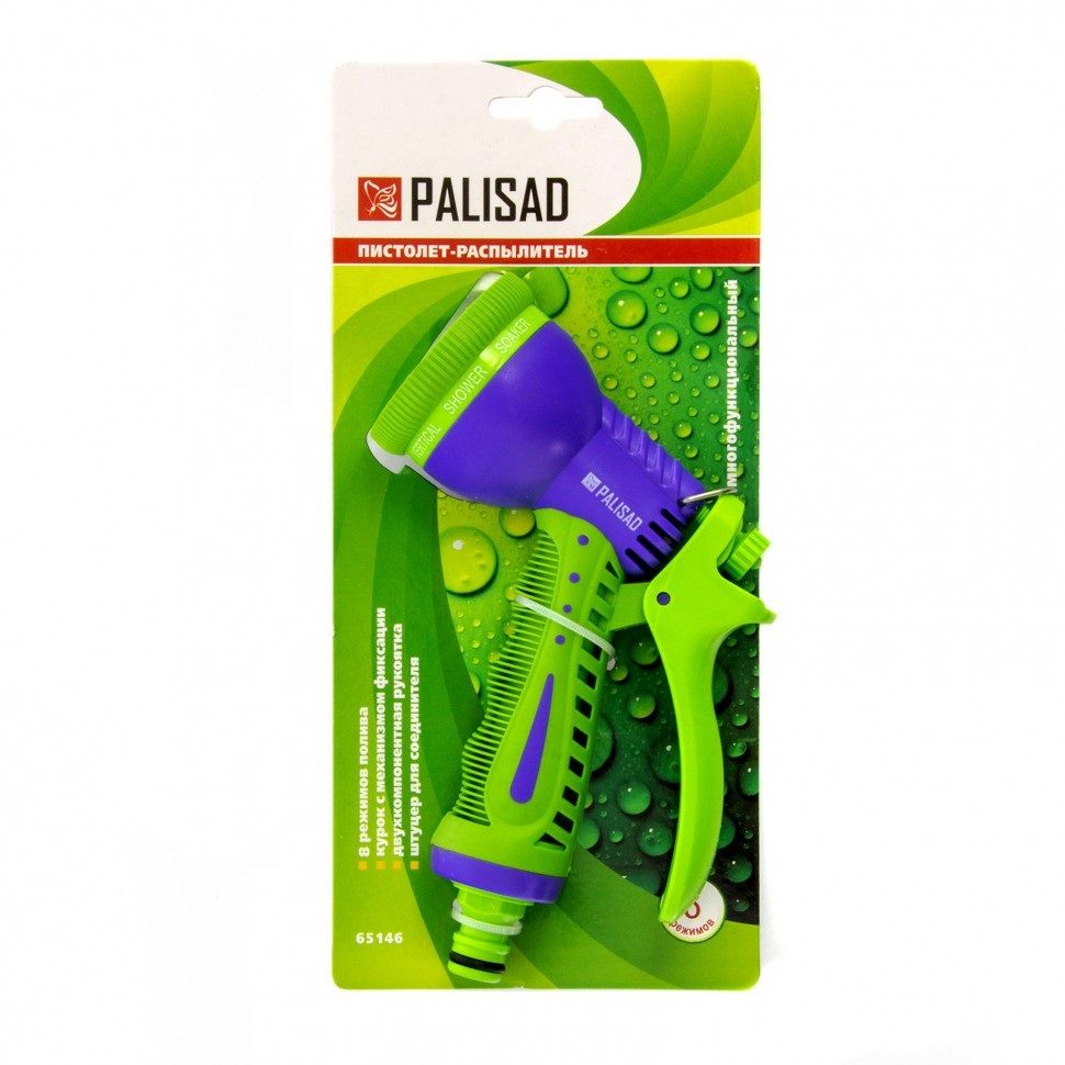 Распылитель пистолетный 8 режимов Palisad