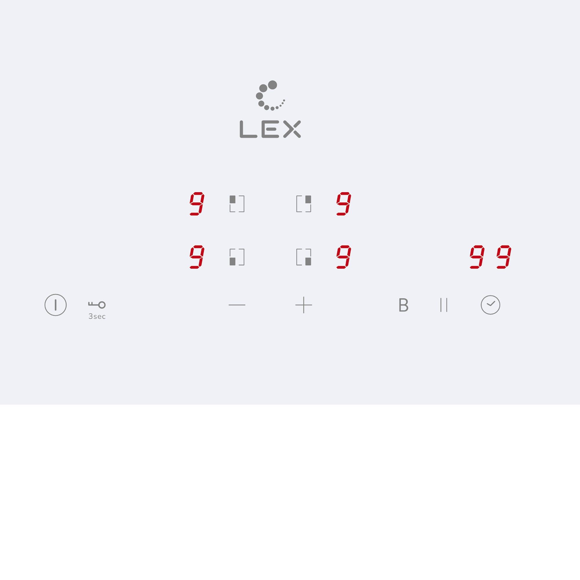 Панель варочная индукционная Lex EVI 640A WH 590х520 мм