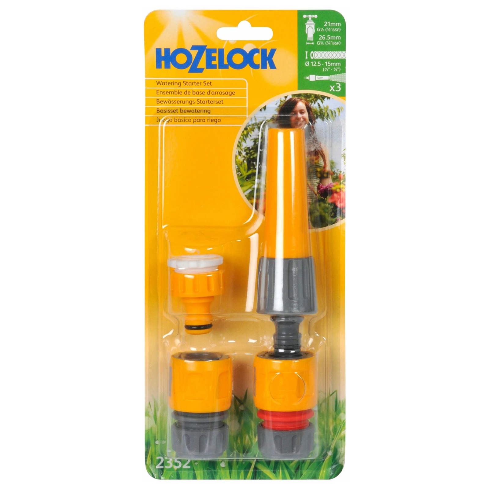 Набор для подключения шланга 1/2", 3/4" HoZelock 2352