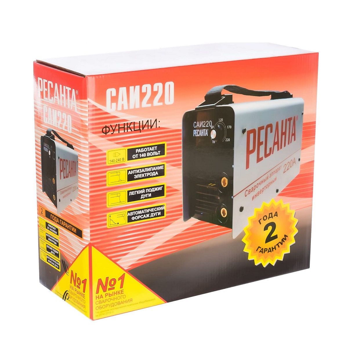 Сварочный аппарат инверторный Ресанта САИ 220