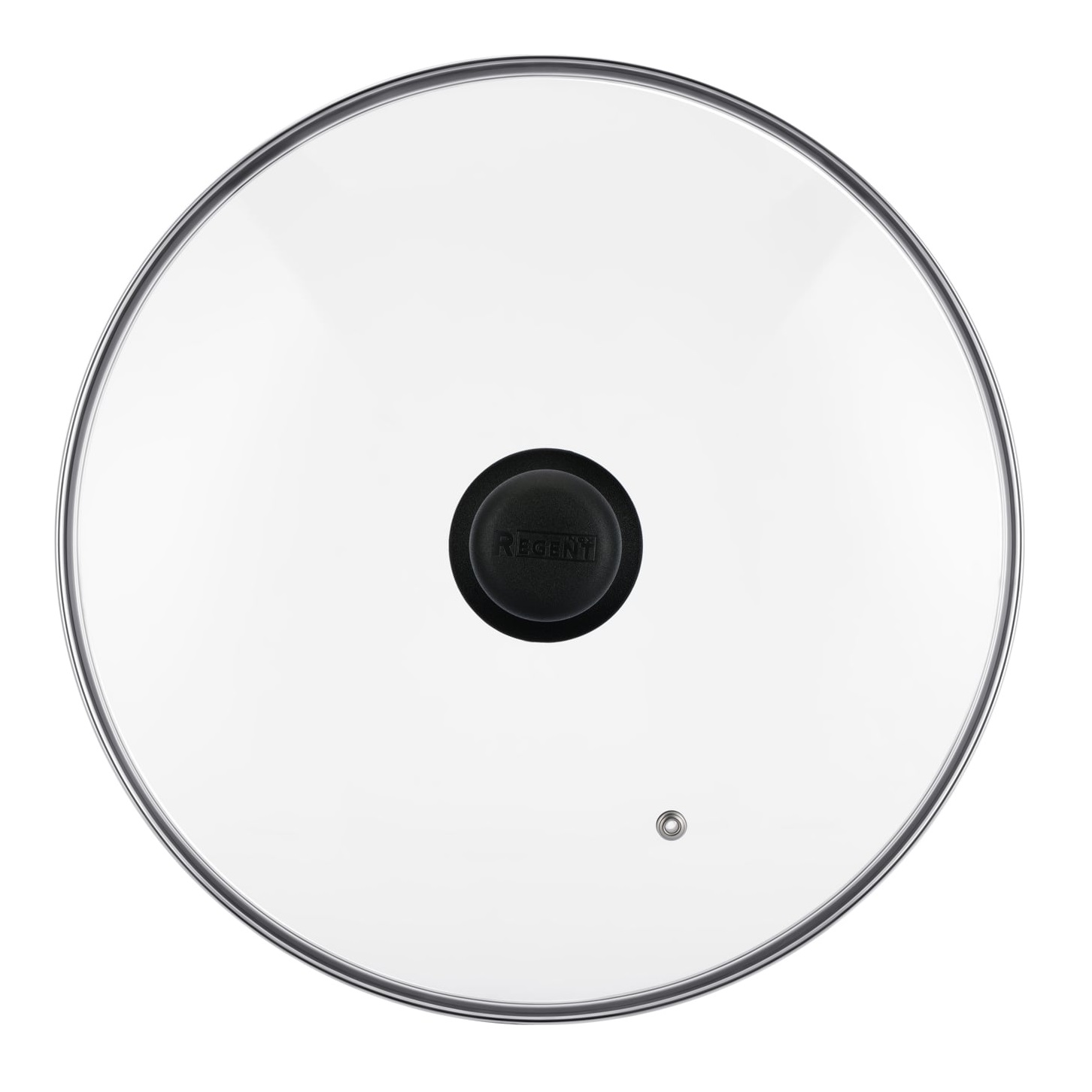 Крышка стеклянная 26 см Regent 93-LID-03-26 c металлическим ободком