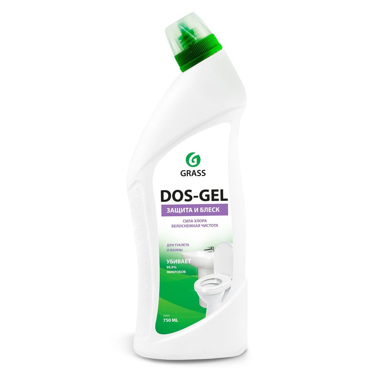 Средство чистящее для дезинфекции и отбеливания Grass Dos Gel 750 мл