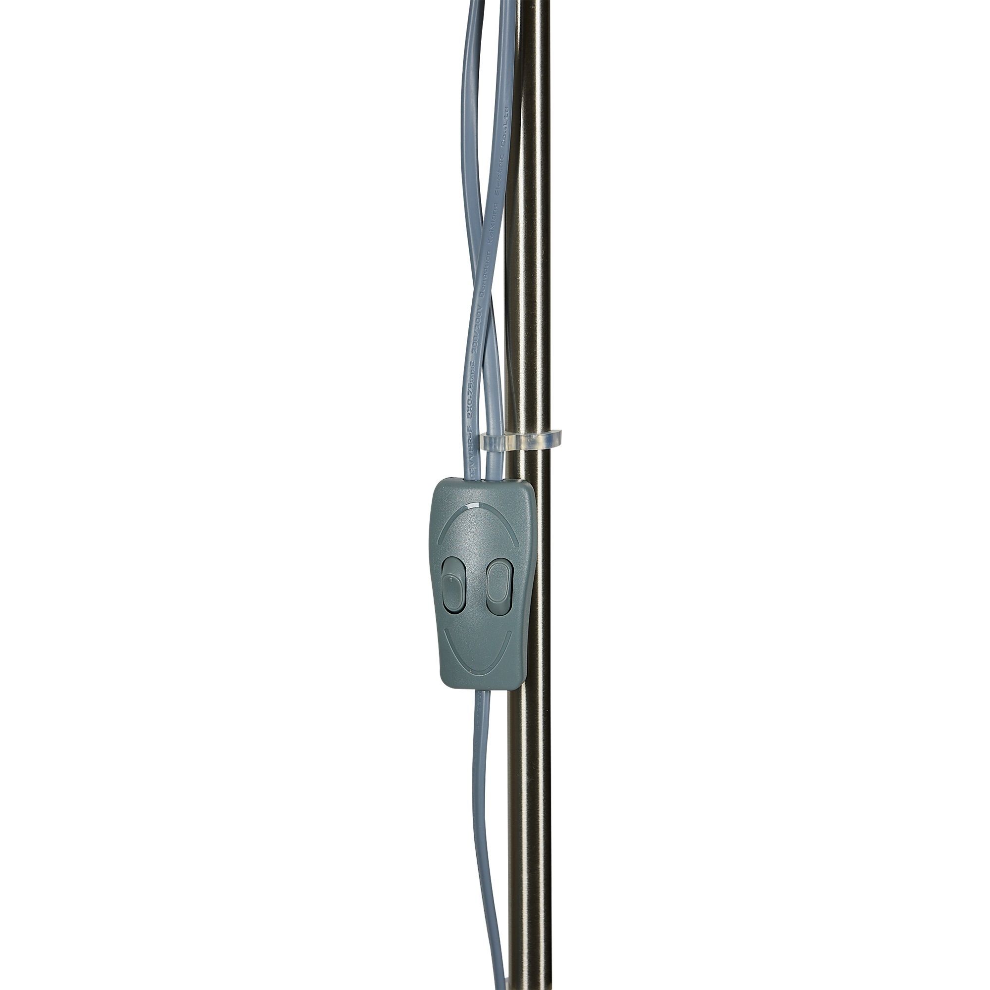 Торшер UML-T520 E27+E14 silver/white
