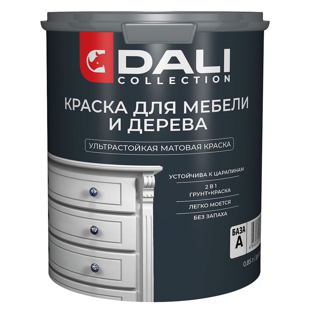 Краска для мебели Dali Collection База А белая 0,85 л