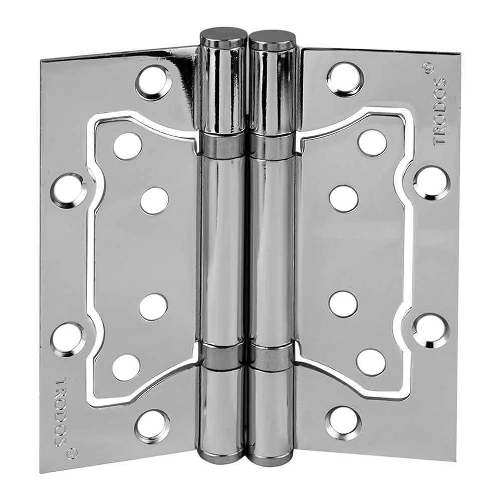 Петля накладная без врезки TRODOS 100x75x2,0 без врезки б/к хром