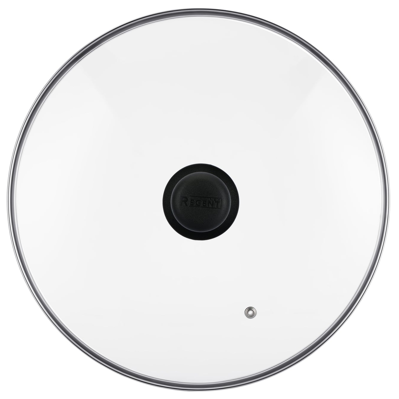 Крышка стеклянная 32 см Regent 93-LID-03-32 c металлическим ободком
