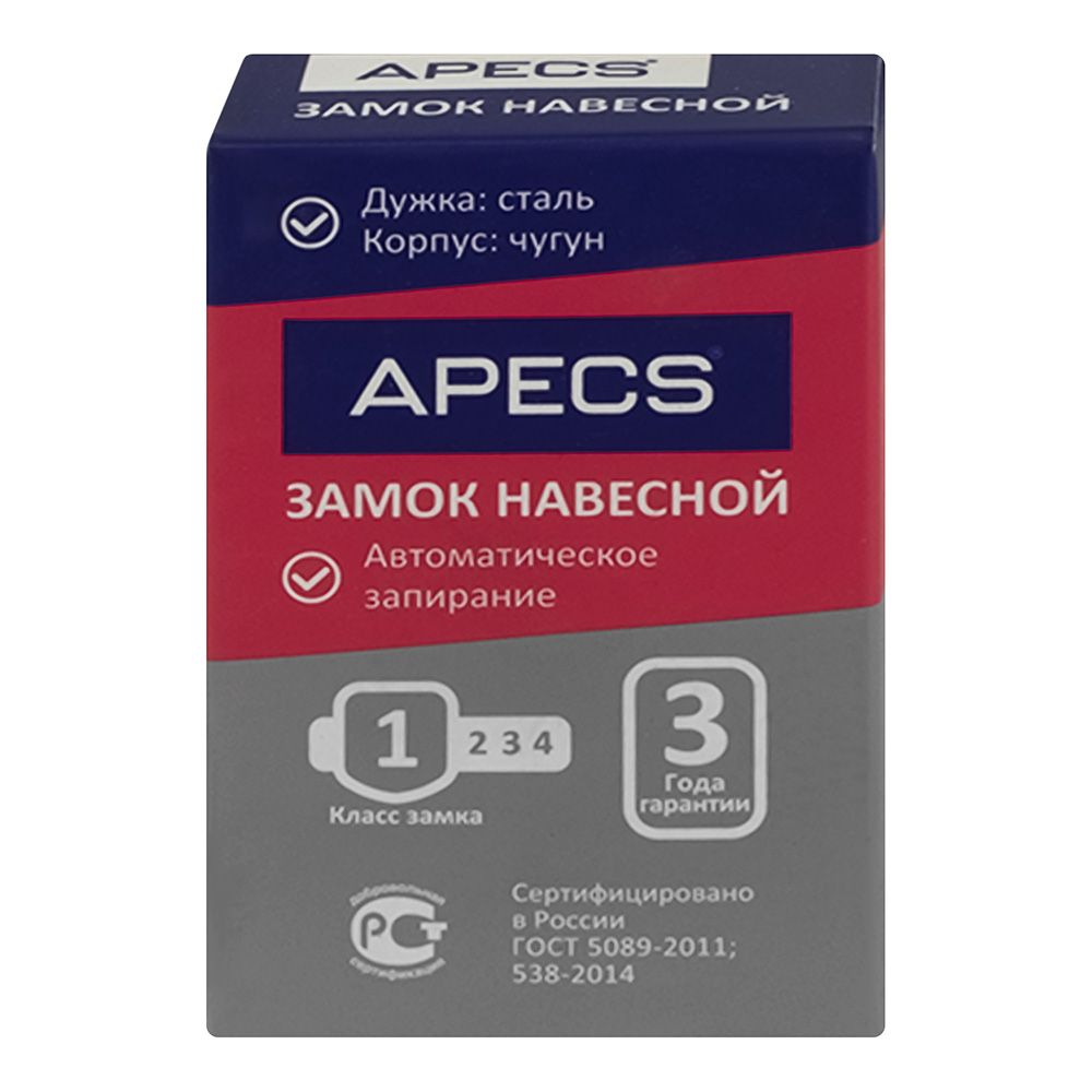 Замок висячий Apecs PD-01-38