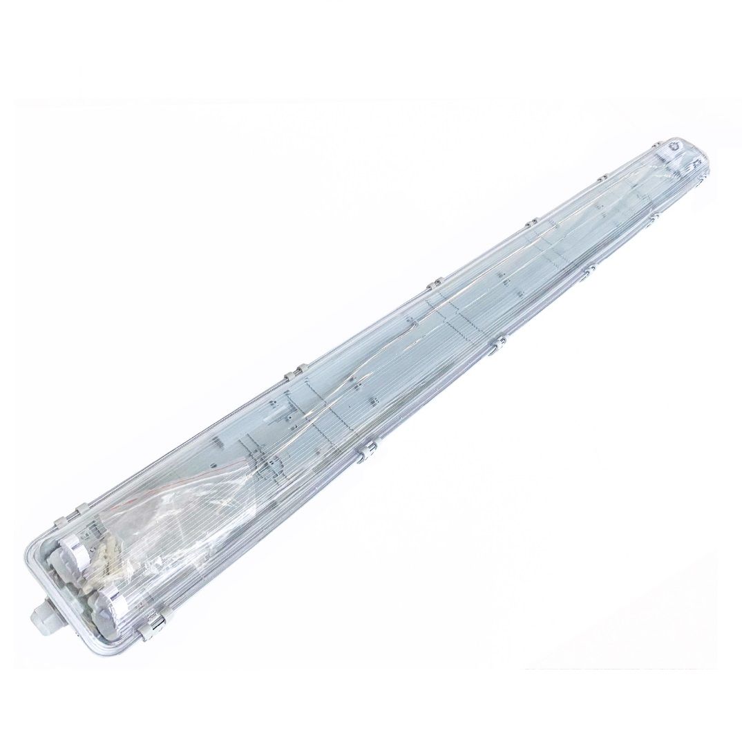 Светильник корпус ДСП 12-2х18-001 под LED лампу T8 IP65 прозр ПС 1282x110x62 VKL electric (2)