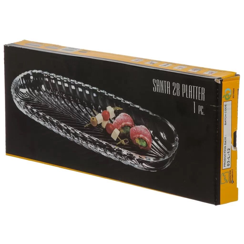 Блюдо сервировочное Santa 27,5х11х2 см PL1258GCL