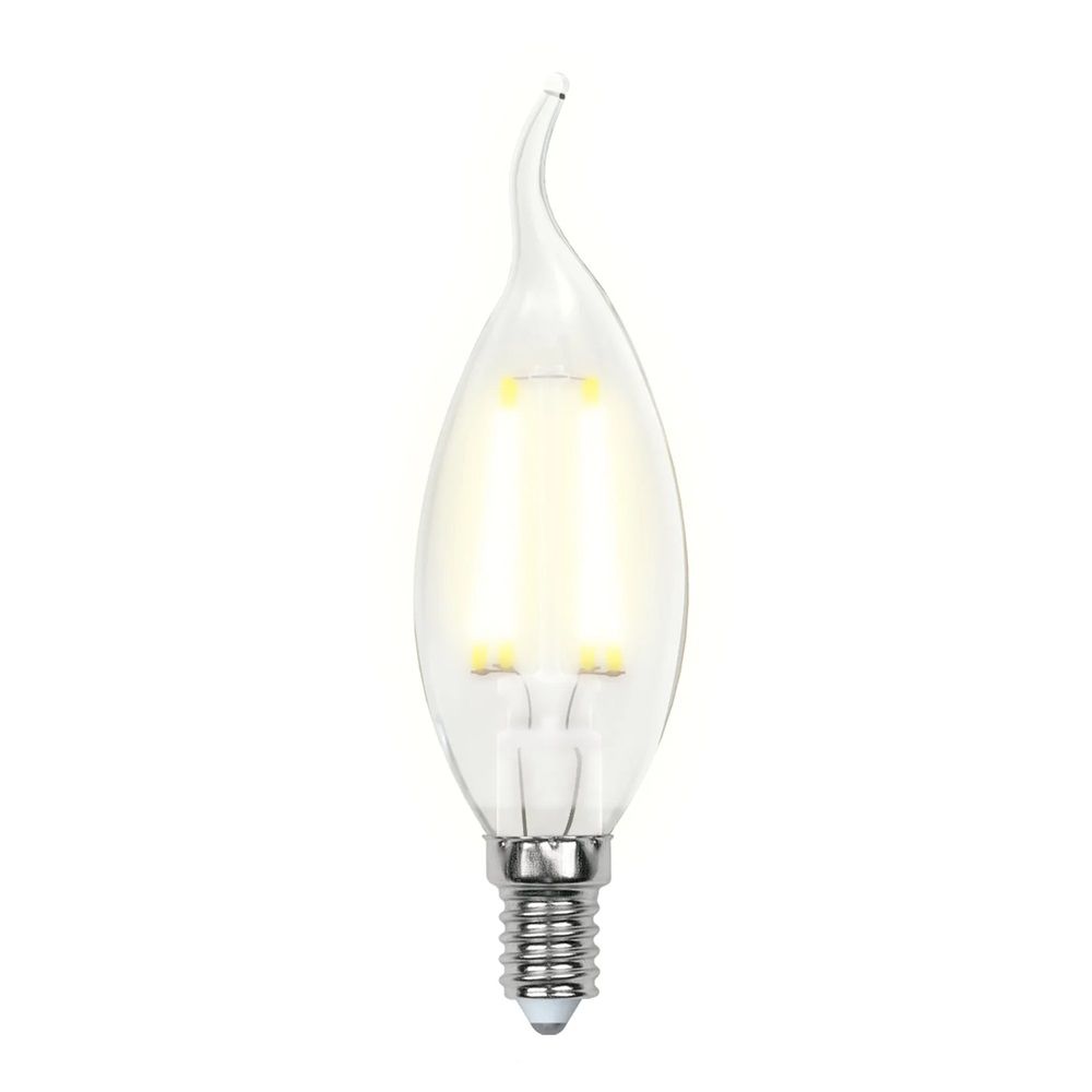 Лампа светодиодная теплый свет.свеча Е14 6 Вт LED-CW35-6W/WW/E14/FR PLS02WH картон Uniel.