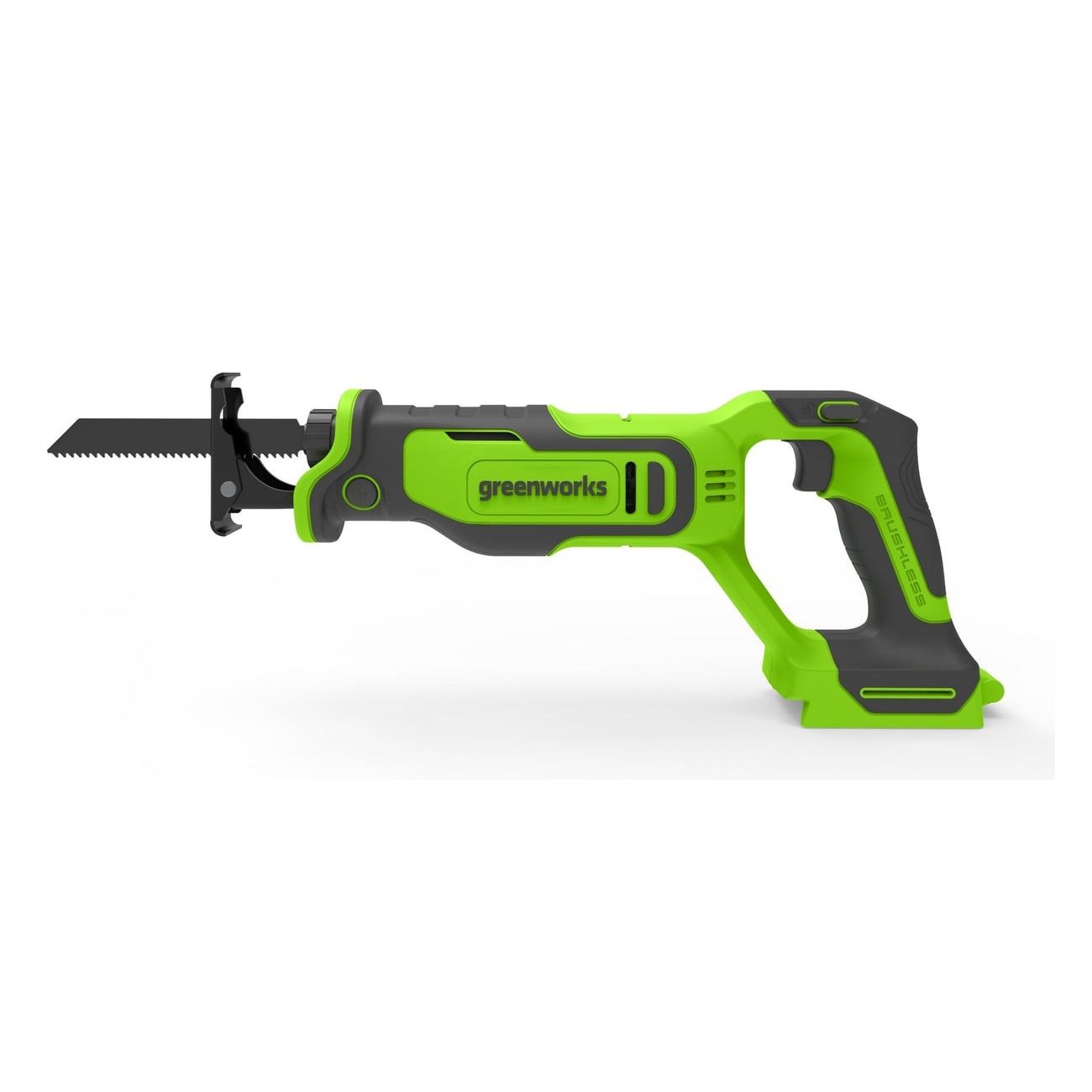 Пила сабельная аккумуляторная Greenworks 1200607 24В бесщеточная без АКБ и ЗУ