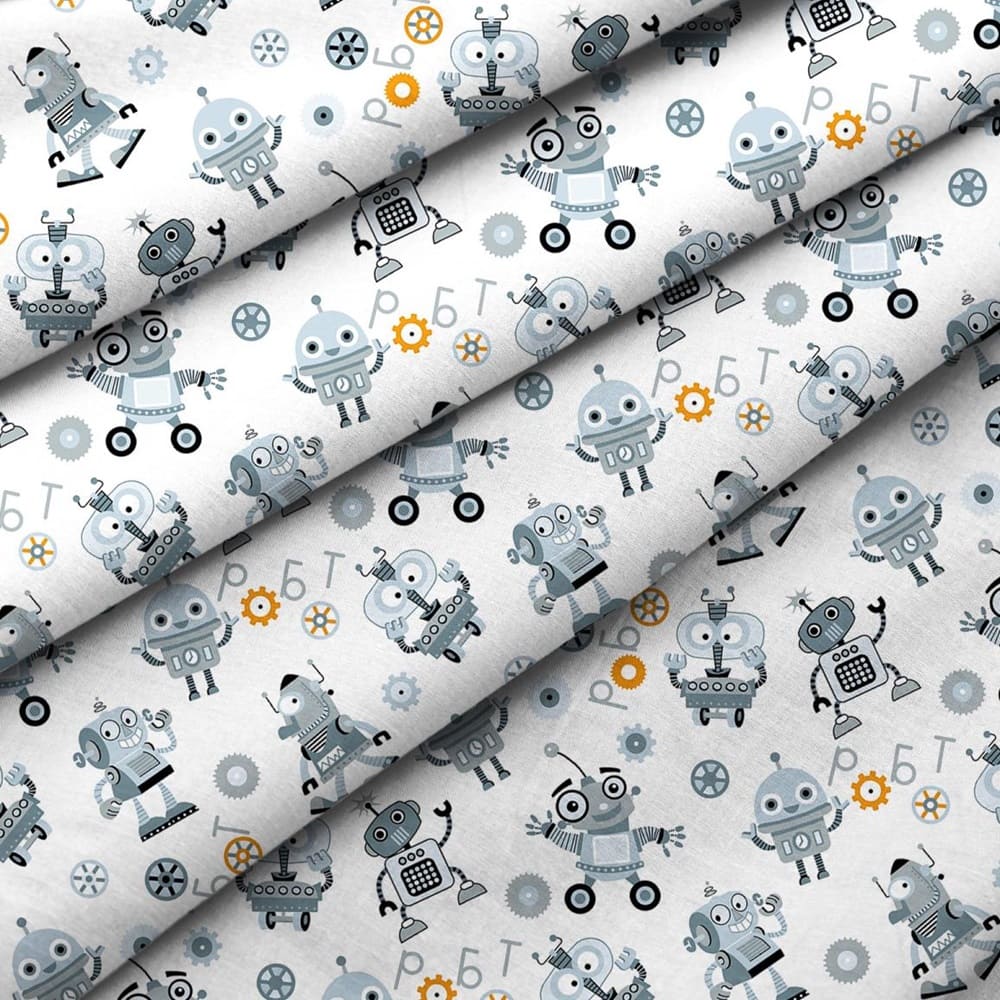 Белье постельное 1,5-cпальное Wenge kids перкаль с наволочками 70х70 см 2 шт 60095-1 Robots