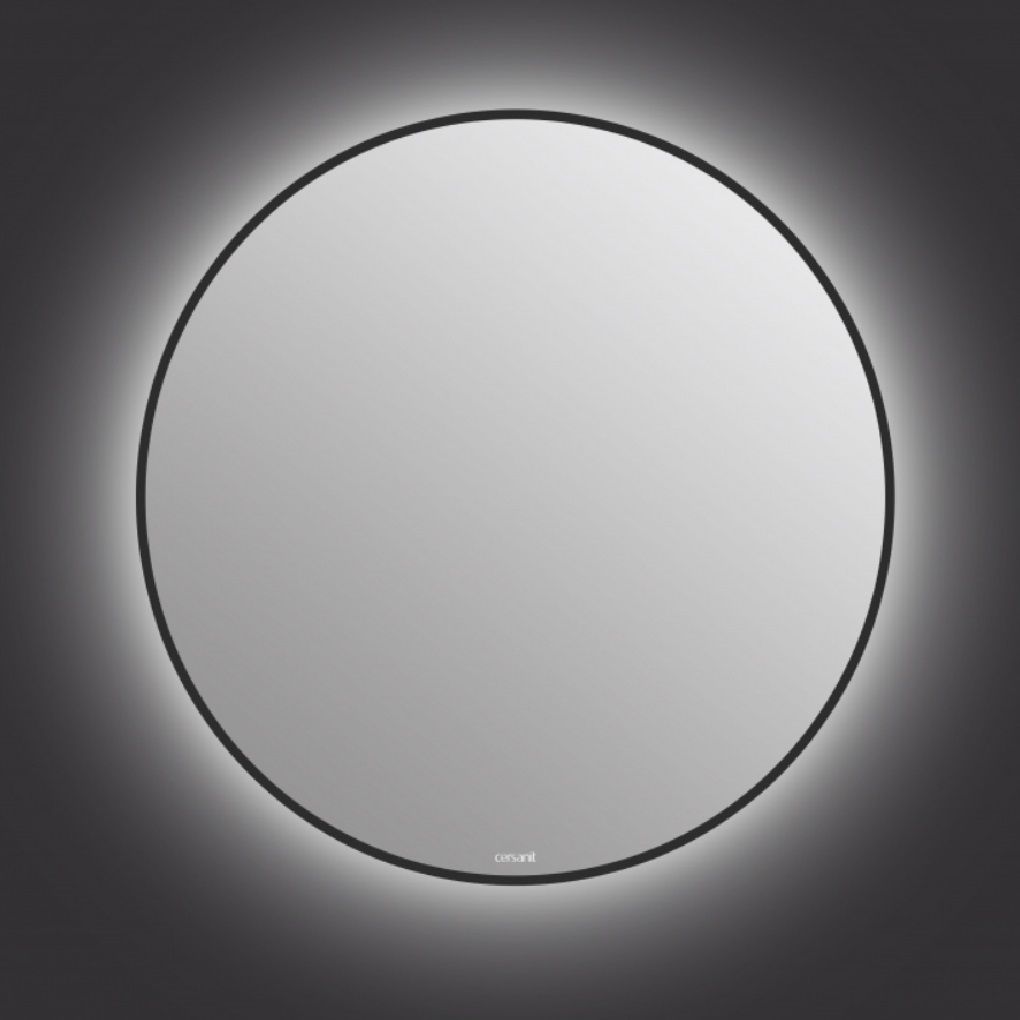 Зеркало с подсветкой Eclipse smart d800 мм в черной рамке