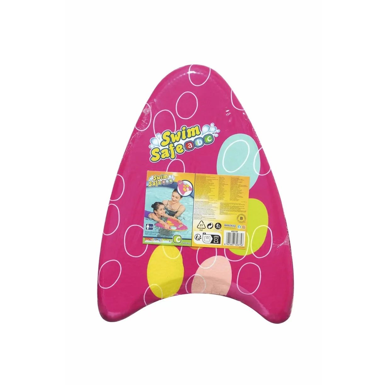 Доска для плавания 42х32х3,5 см 3-6 лет Bestway 32155