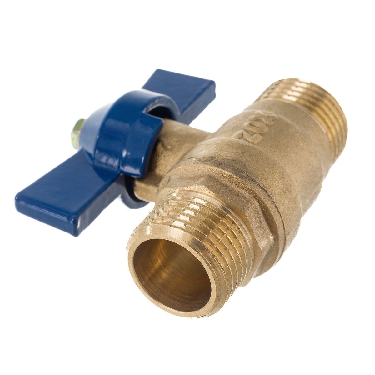 Кран шаровой 1/2" НР/НР бабочка Zox