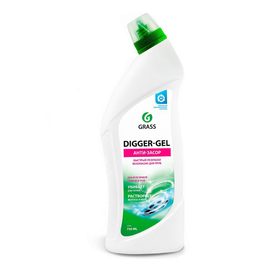 Средство для прочистки труб щелочное Grass Digger-Gel 750 мл