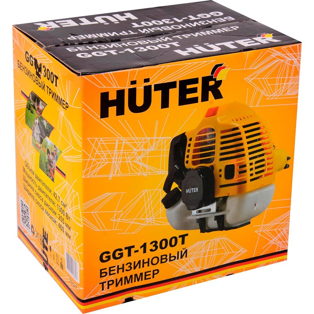Триммер бензиновый Huter GGT-1300T 1,77 л.с. штанга неразборная