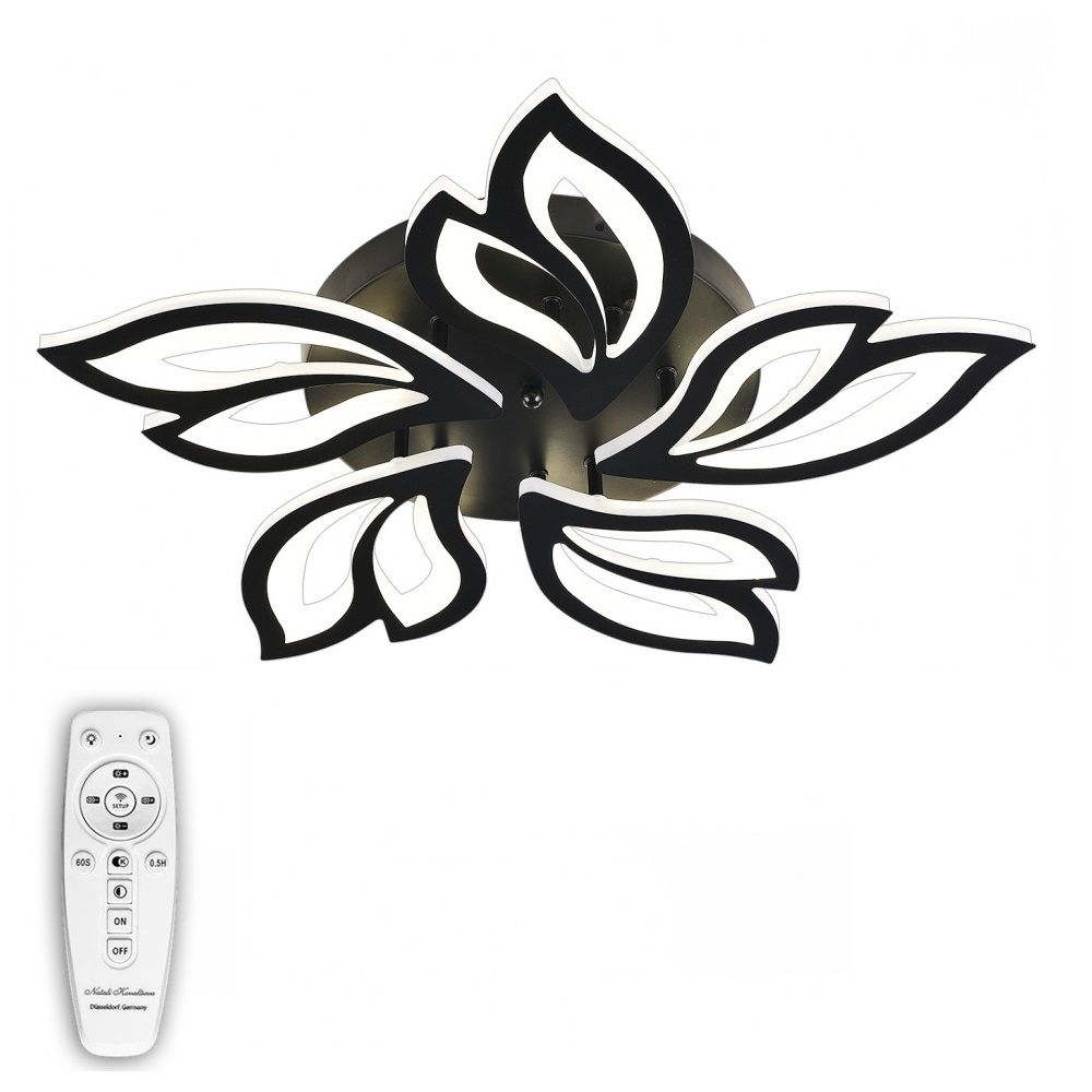 Светильник LED Decor Lite 5012 110Вт 3000-6000К 65х65 см с пультом ДУ черный