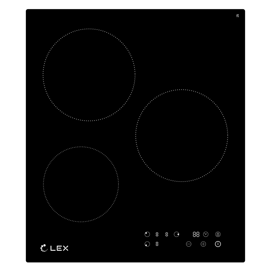 Панель электрическая LEX EVH 430 BL 420х490мм
