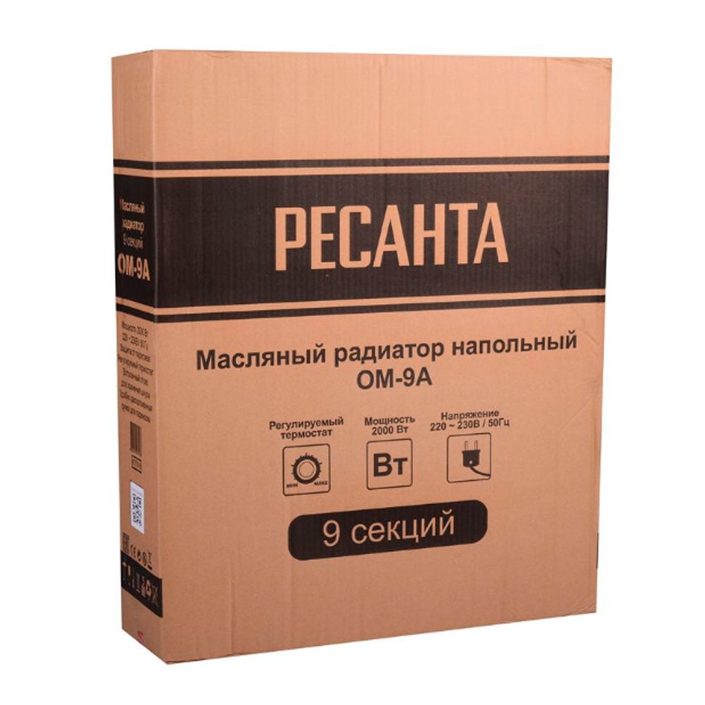 Радиатор масляный ОМ-9А 2кВт Ресанта
