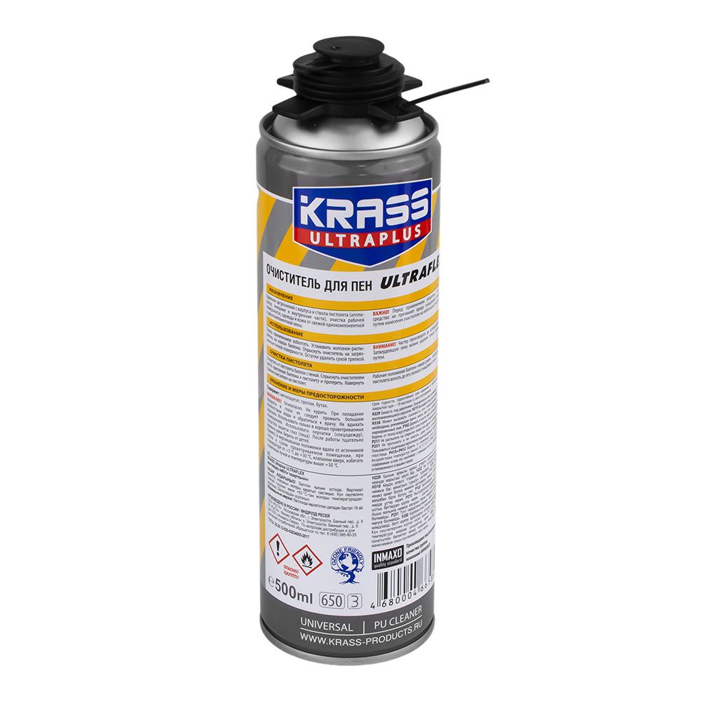 Очиститель монтажной пены KRASS ULTRAFLEX 0.5л