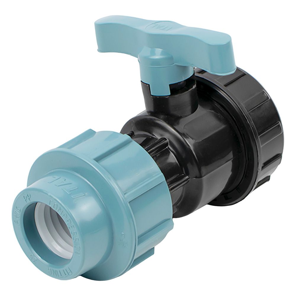 Кран шаровой ПЭ 25 мм x 1/2" ВР PN16 РТП