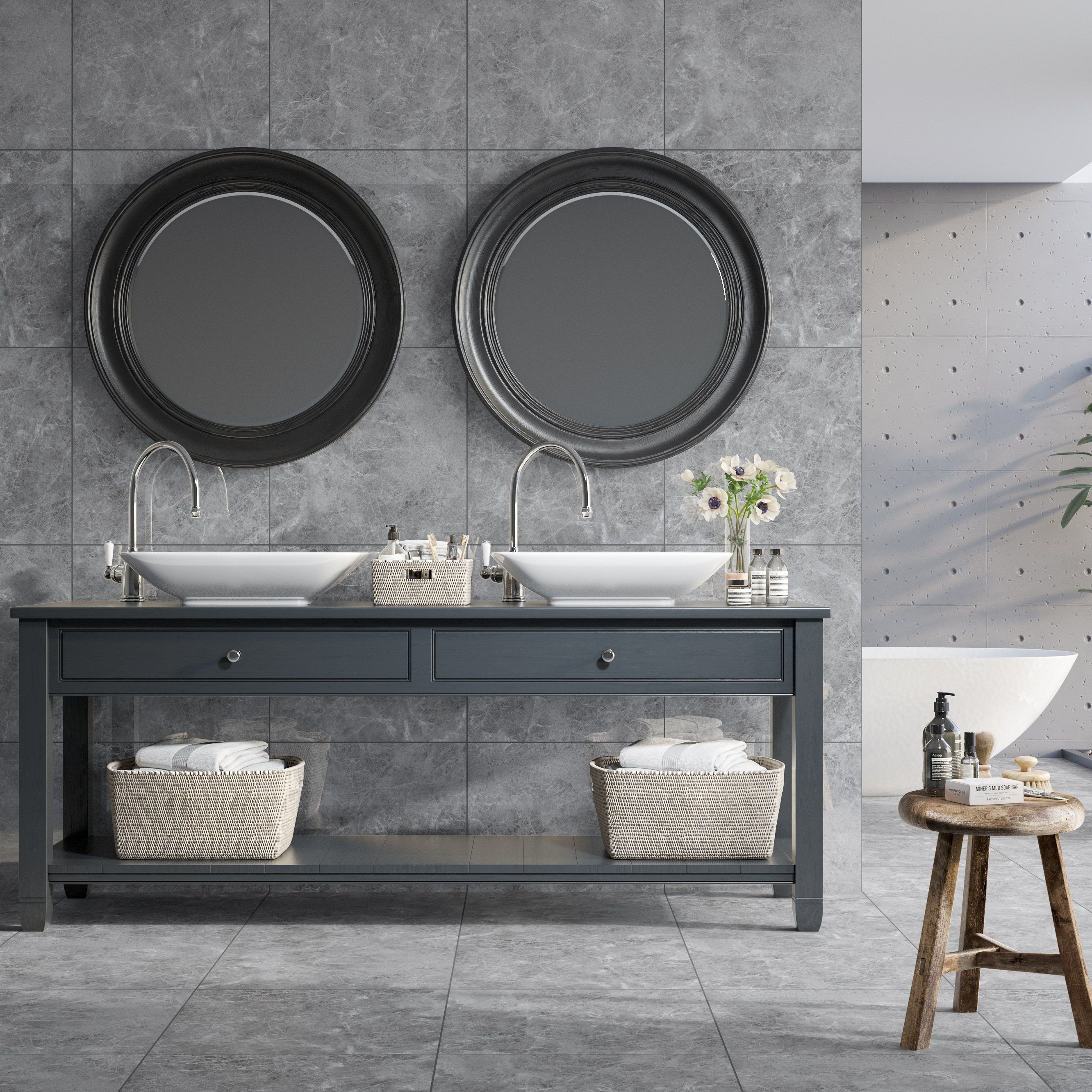 Керамогранит Eternal Madona Grey Matt 600x600 мм 9 мм серый 1,44 м2