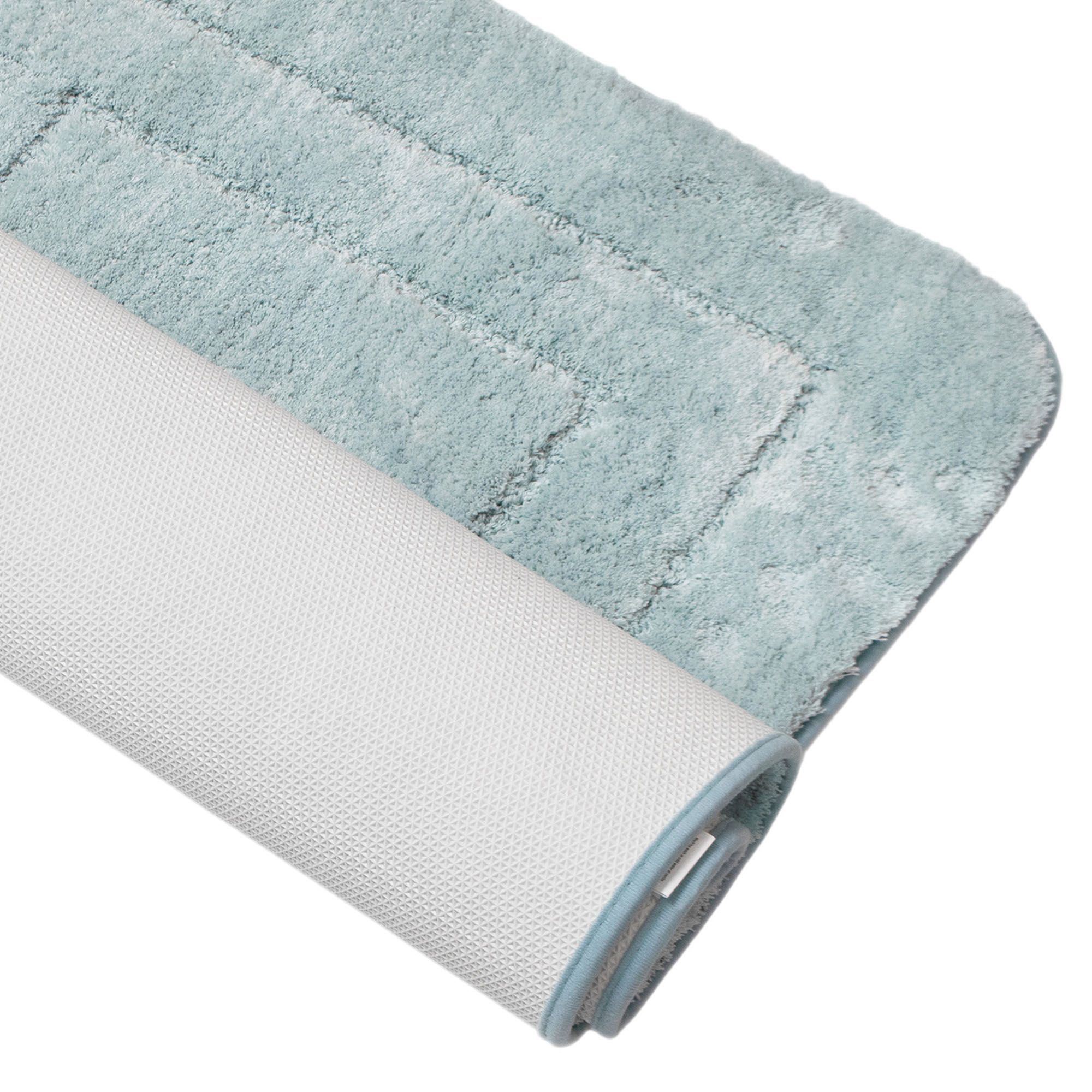 Коврик для ванной комнаты 60х100 см Zalel Exclusion Light Blue