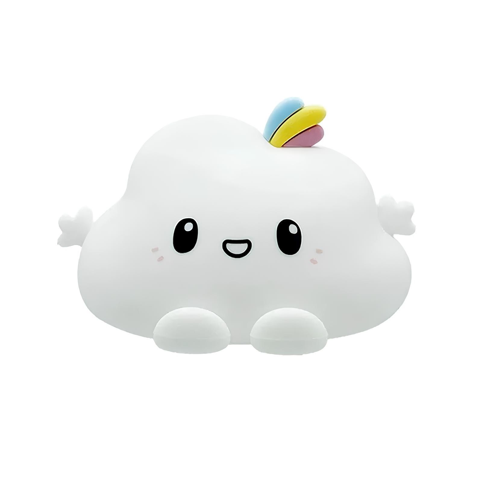 Светильник-ночник силиконовый Облачко WH-12RC USB аккумулятор 1200мАч 3000К+RGB с ДУ Включай (1/72)