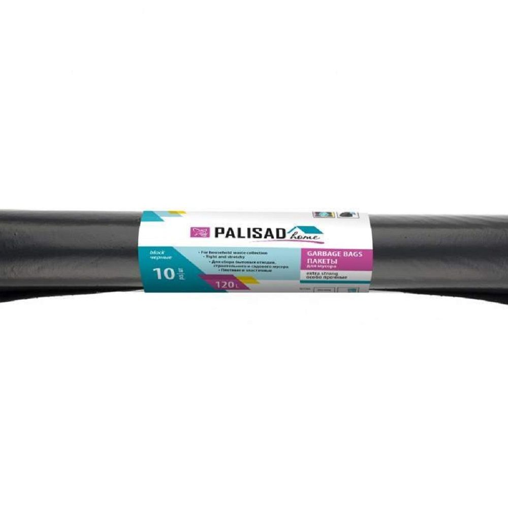 Пакеты для мусора Palisad Home ПВД прочные 120 л 10 шт