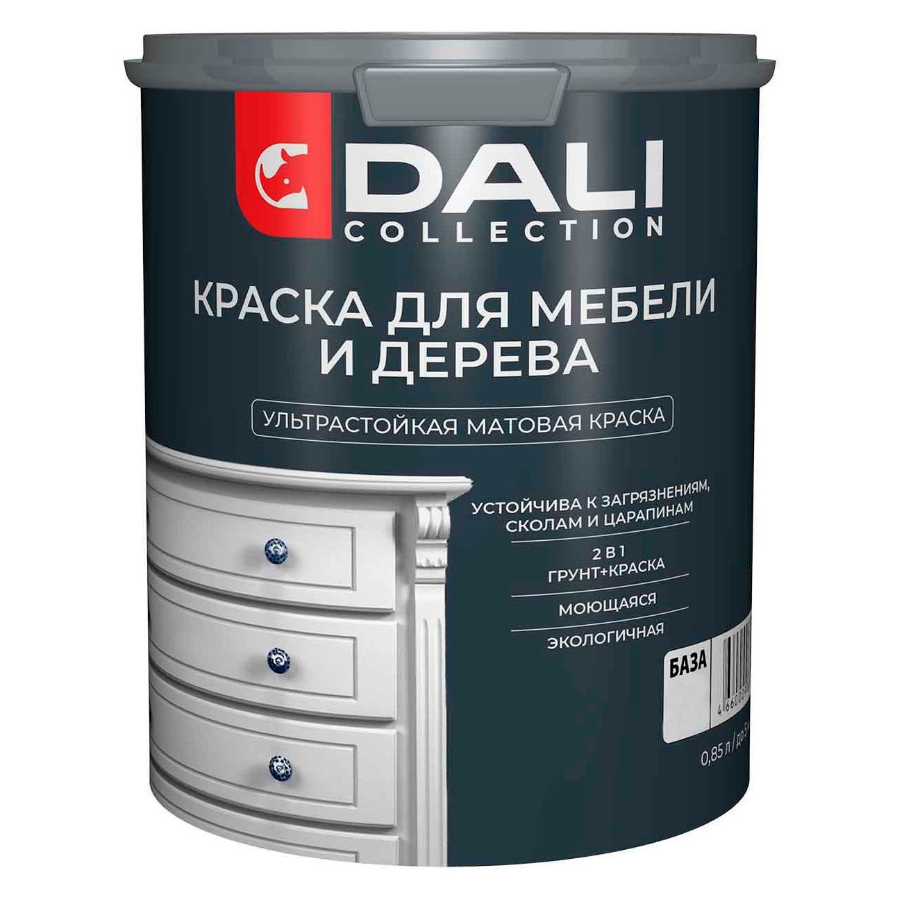 Краска для мебели Dali Collection База С прозрачная 0,85 л