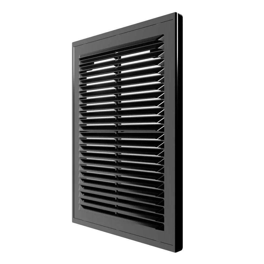 Решетка вентиляционная Era 1825Р Black 185х255 мм черная