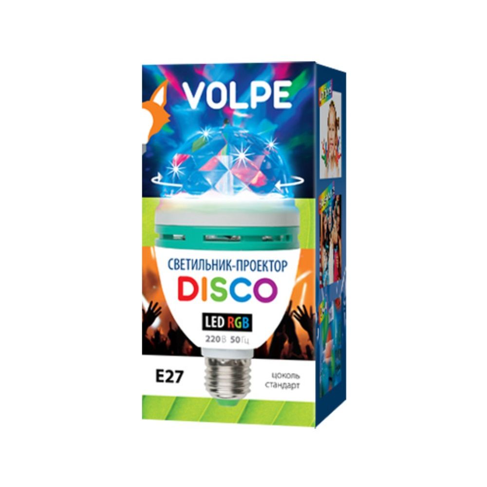Дисколампа LED. Е27 220В Серия DISCO, многоцветный. ULI-Q301 ТМ VOLPE