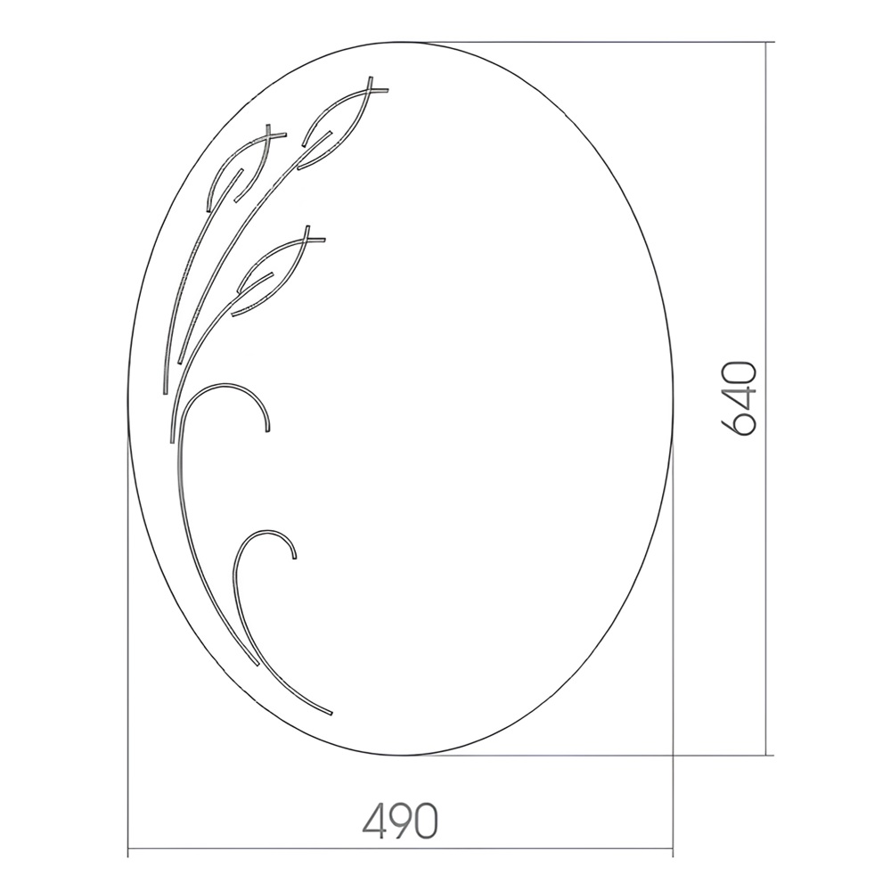 Зеркало Mixline Дебют 490х640 мм