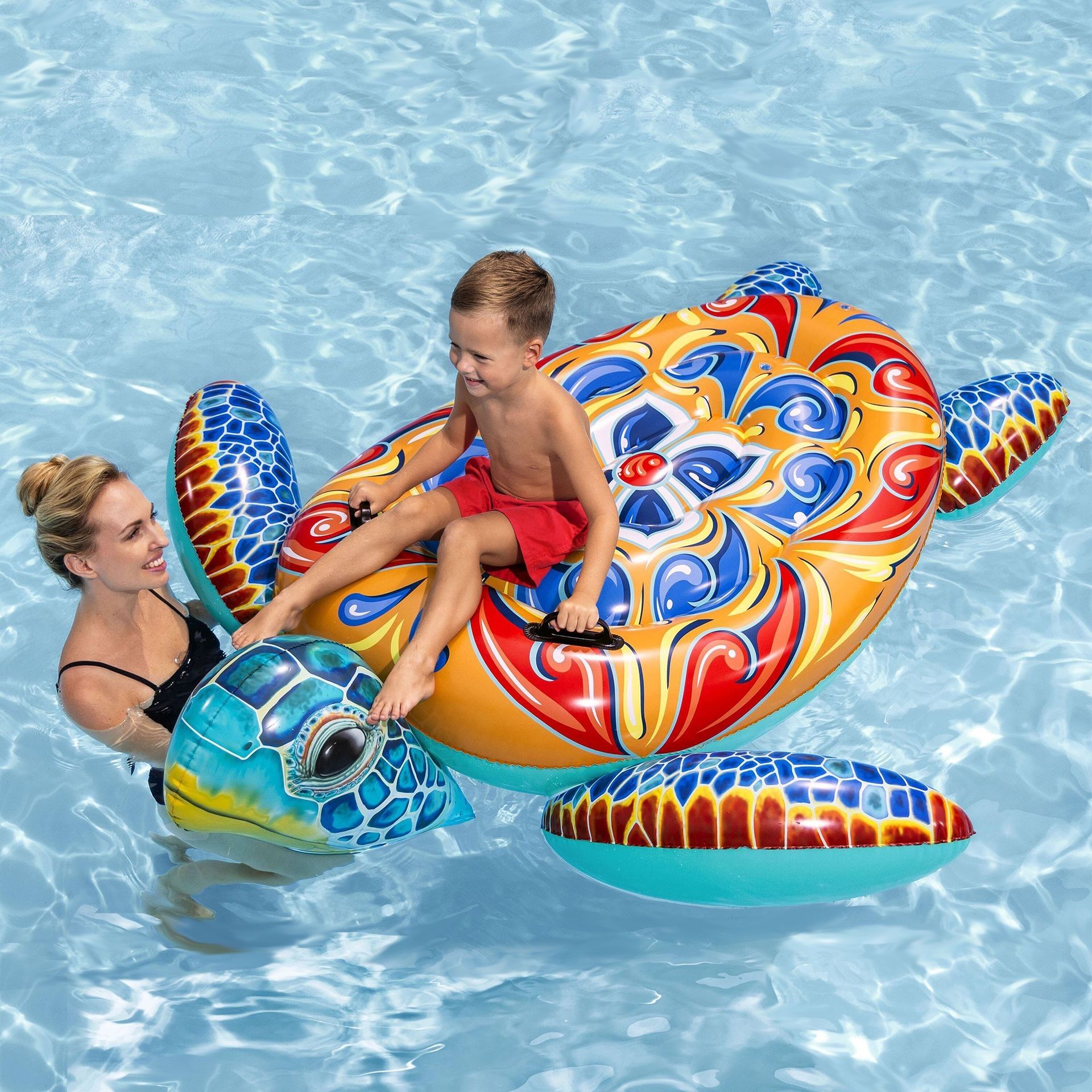 Игрушка надувная для плавания 183х173 см до 85 кг Bestway Mediterranean Turtle 41523