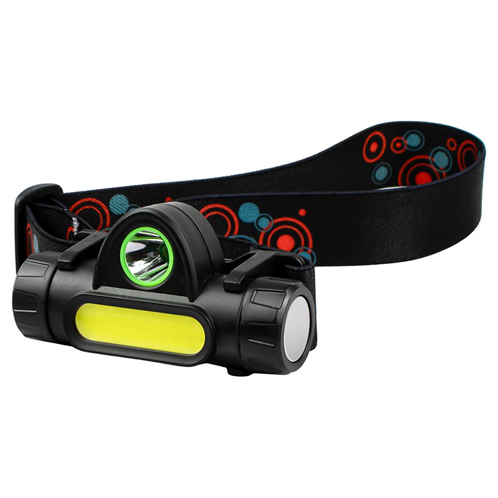 Фонарь E1340 налоб аккум. 3.7В XPE + COB LED 3Вт 2реж. магнит бокс черн. Ultraflash 14268