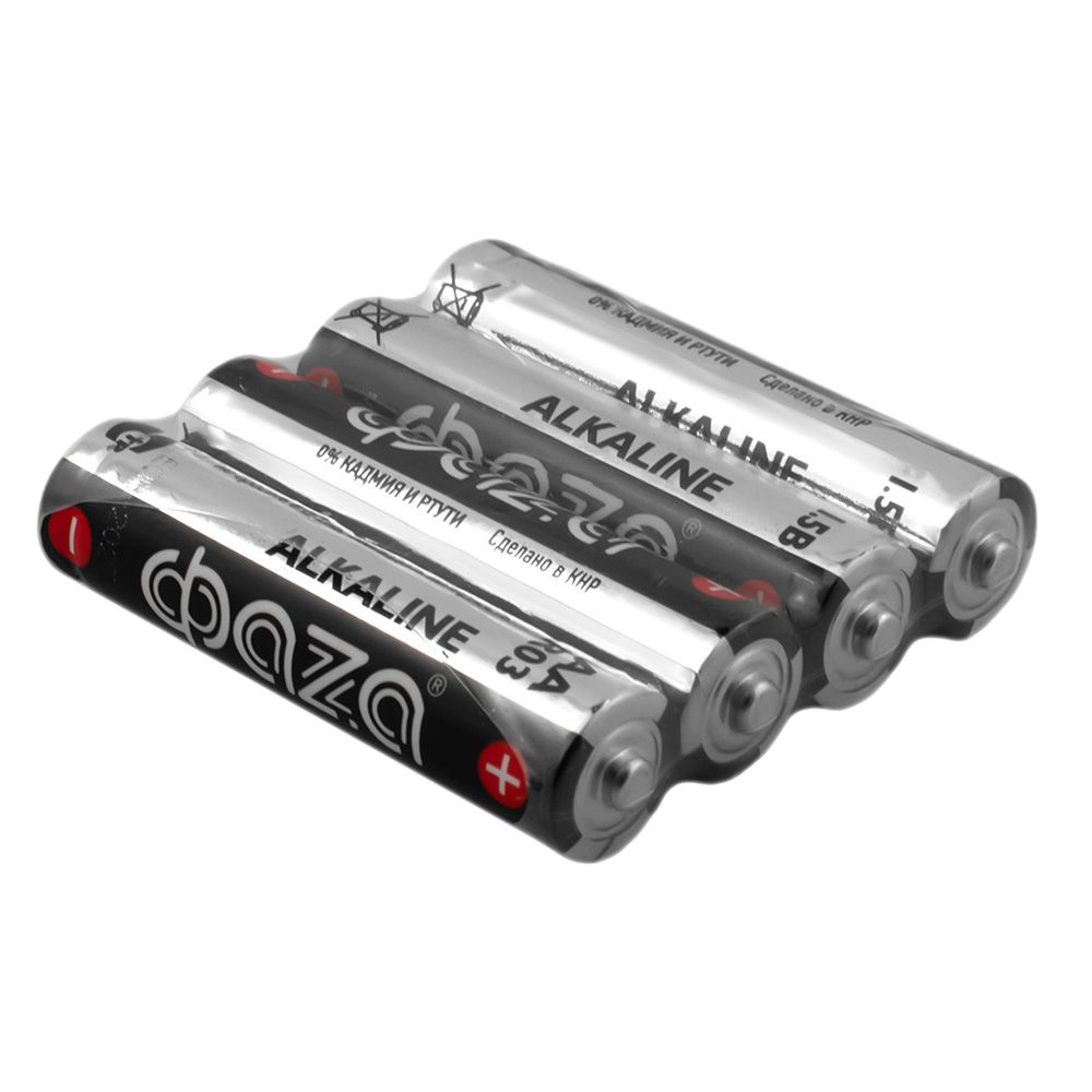 Батарейка щелочная Фаzа Alkaline ААА/LR03 Shrink-4 4 шт