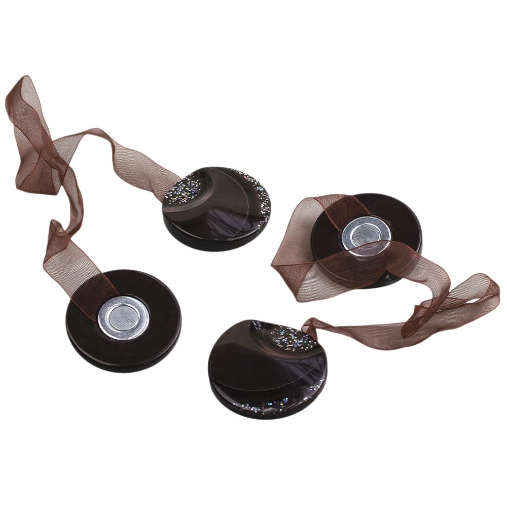 Клипсы магнитные Клипсы YL-A-005 Круг D40 mm темно-коричневый