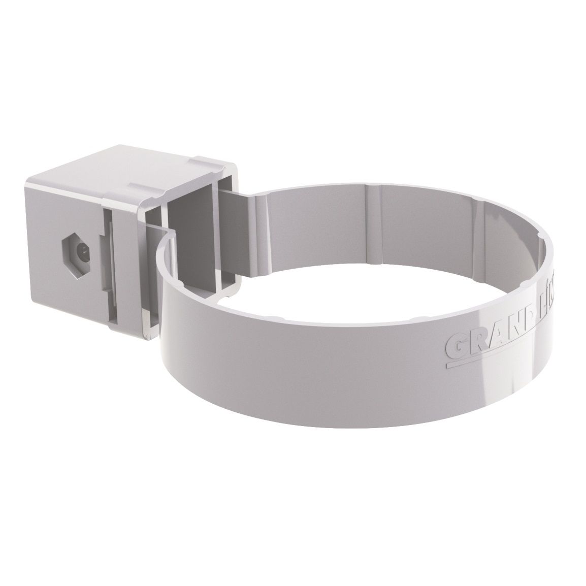 Хомут трубы ПВХ Kliker RAL 9003 белый